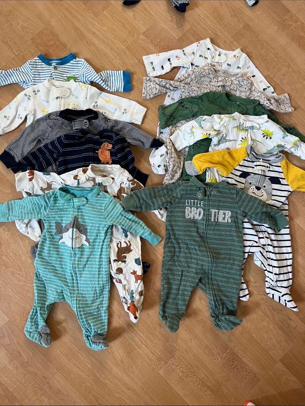 12 Carter's 0-3M Sleep N Play Bundle Baby One-Piece Footies Set 3M